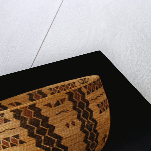 A Fine Yokuts Polychrome Coiled Basketry Bowl by Anonymous