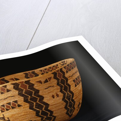 A Fine Yokuts Polychrome Coiled Basketry Bowl by Anonymous