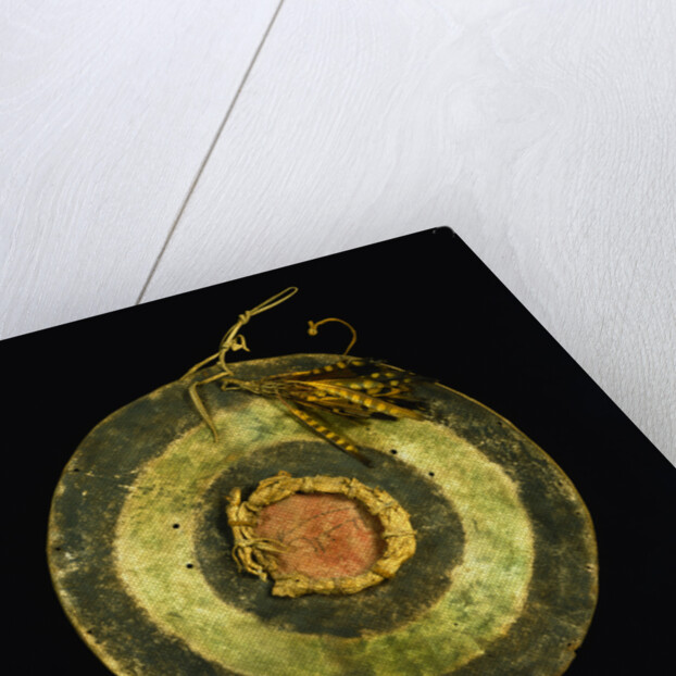 Arapaho Painted Hide Shield by Anonymous