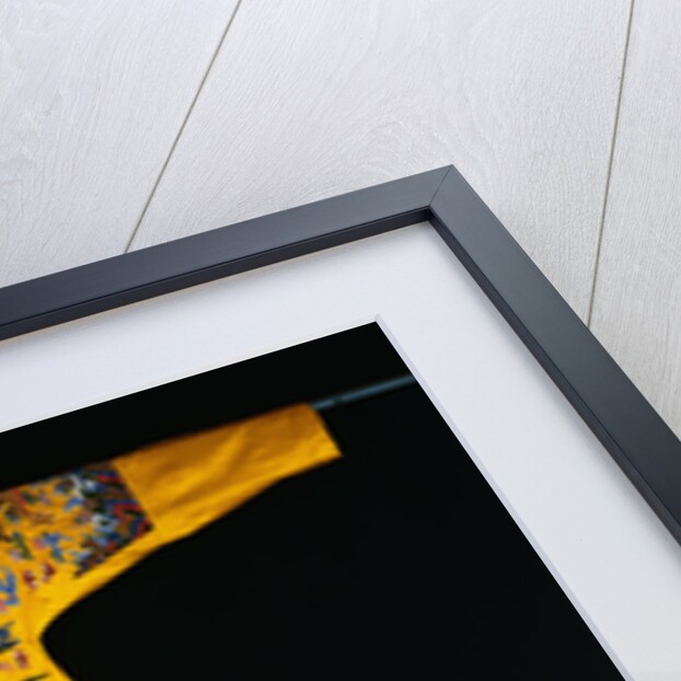 A Rare Imperial Embroidered Yellow Silk Twelve Symbol Dragon Robe, Ji Fu, from the Qianlong Period by Anonymous