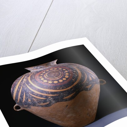 A Neolithic Painted Red Pottery Jar, Gansu/Yangshao Culture, Machang Phase, Circa 2000 B.C. by Anonymous