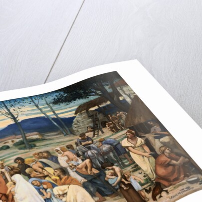 The Childhood of Saint Genevieve by Pierre Cecile Puvis de Chavannes