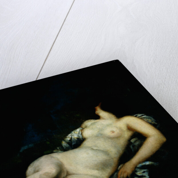 Sleeping female nude by Gustave Courbet