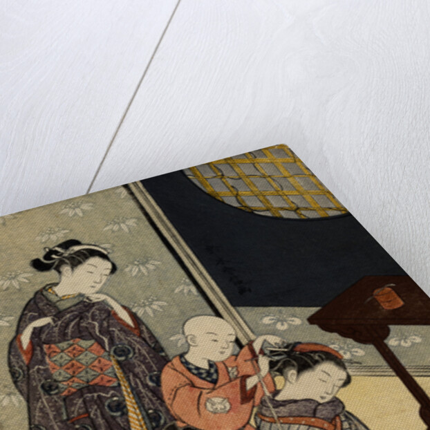 Night Rain on the Daisu by Harunobu