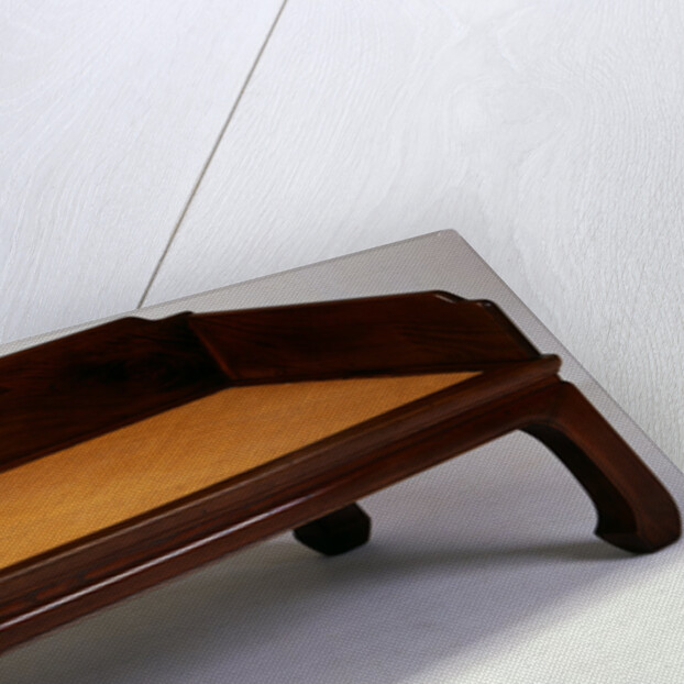 A Yumu Luohan Bed with Three Panel Railing by Luohanchuang