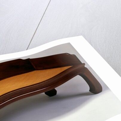 A Yumu Luohan Bed with Three Panel Railing by Luohanchuang