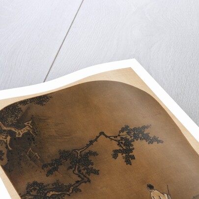 Scholar Strolling with a Crane by Anonymous