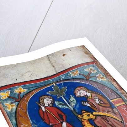 Capture of a Unicorn An Initial Upper Rhine, Diocese of Constance by Anonymous