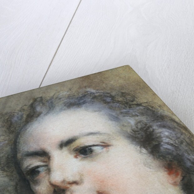 The Head of King Louis XV; A Study for Allegorical Full-Length Portrait of 1729 by Francois Le Moyne