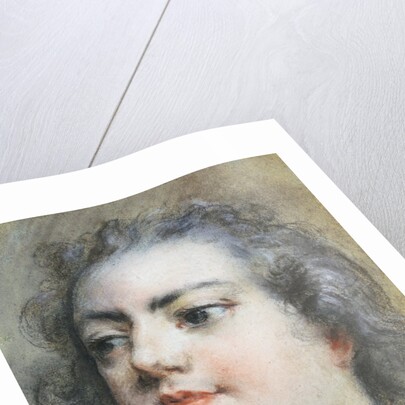 The Head of King Louis XV; A Study for Allegorical Full-Length Portrait of 1729 by Francois Le Moyne