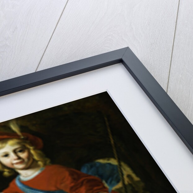 Portrait of a Young Boy Wearing Classical Dress and His Brother Seated on a Goat in an Extensive Landscape by Christoffel Pierson