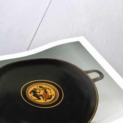 Interior View An Attic Black-Figured Kylix (Tondo), Circa Late 6th Century B.C. by Corbis