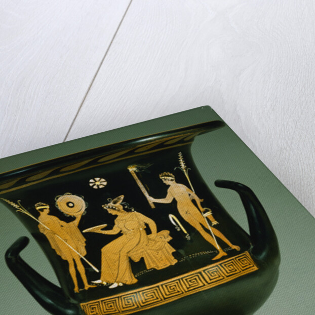 Apulian Red Figure Calyx Krater with a Scene from Euripides' Play Iphigenia in Tauris Attributed to the Hippolyte Painter by Anonymous