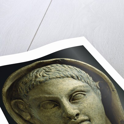 An Etruscan Terracotta Votive Male Head, Circa 4th-3rd Century B.C. by Anonymous