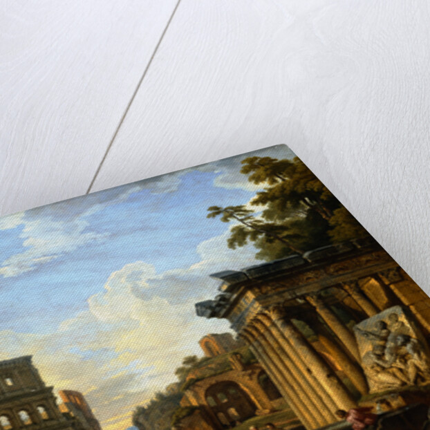 A Capriccio of Classical Ruins in Rome by Giovanni Paolo Panini