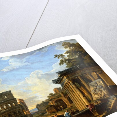 A Capriccio of Classical Ruins in Rome by Giovanni Paolo Panini