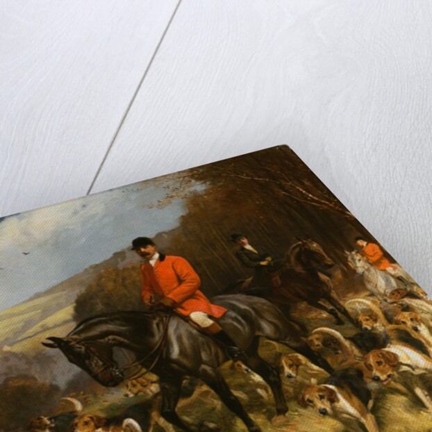 Painting of Mr. and Mrs. Lewis Priestman With the Braes of Derwent Hunt by John Charlton