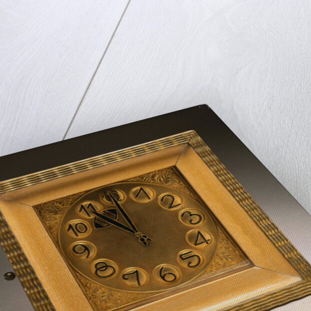 A Gilt-Wood and Metal Clock by Hans Ofner