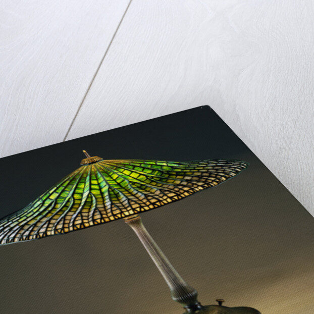 Lotus Leaded Glass and Bronze Table Lamp by Tiffany Studios by Anonymous