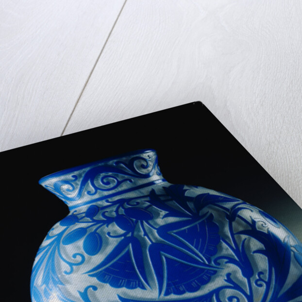 Overlaid, Etched and Polished Glass Vase by Daum