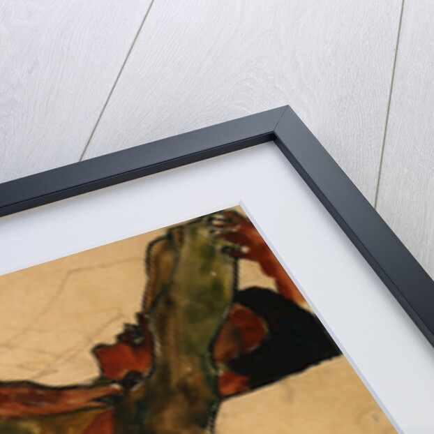 Reclining Male Nude with Green Clothes (Self Portrait) by Egon Schiele