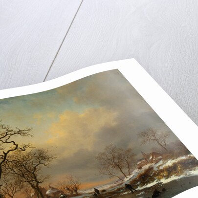 Painting of a Winter Landscape by Anonymous