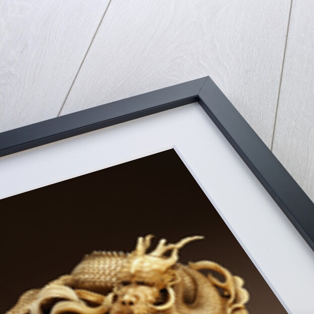 An Ivory Carving of Dragons. 19th Century by Anonymous