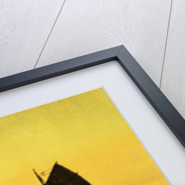 Mist, from a Set of Six Prints of Sailing Boats by Hiroshi Yoshida