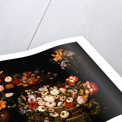 Four Vases of Varying Flowers by Osias Beert the Elder