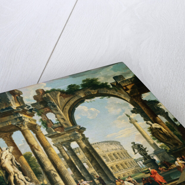 A Capriccio of Classical Ruins by Giovanni Paolo Panini