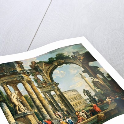 A Capriccio of Classical Ruins by Giovanni Paolo Panini