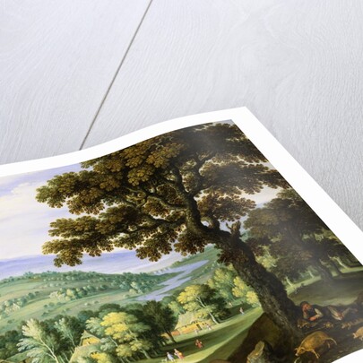 A River Valley with a Swineherd by Marten Ryckaert