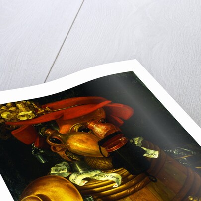 The Waiter: An Anthropomorphic Assembly of Objects Related To Winemaking by Giuseppe Arcimboldo