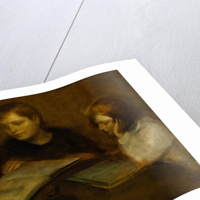 Girls Reading by Eugene Carriere