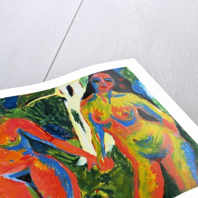 Two Nude Women in the Forest by Ernst Ludwig Kirchner