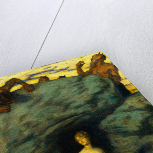 Water Nymph and Fauns by Franz von Stuck