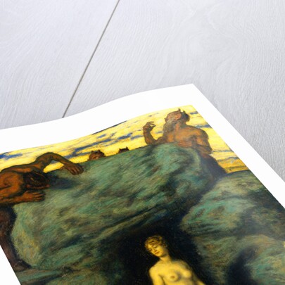 Water Nymph and Fauns by Franz von Stuck