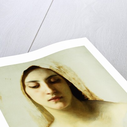 Study of a Woman's Head for Charity by William Adolphe Bouguereau