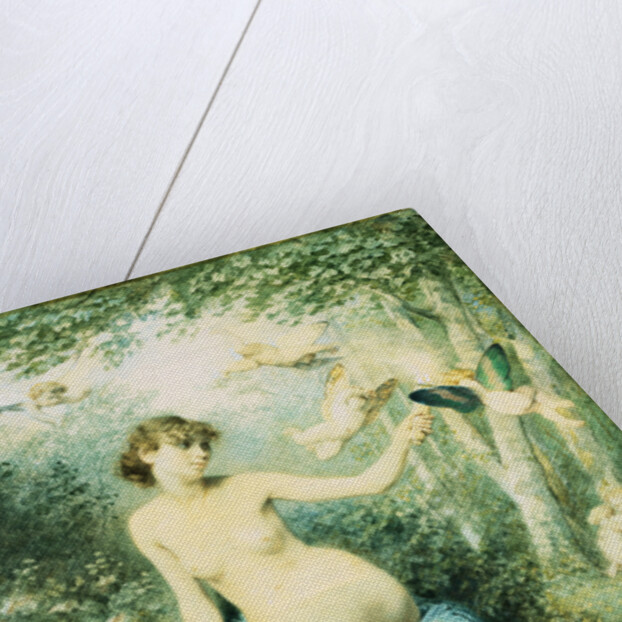 Nymph Driving Love Away with a Torch by Victor Florence Pollet