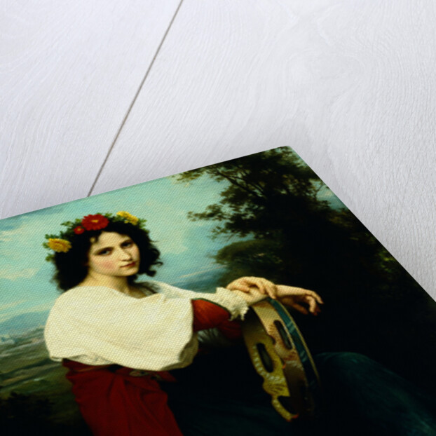 Italian Girl with a Basque Drum by William Adolphe Bouguereau