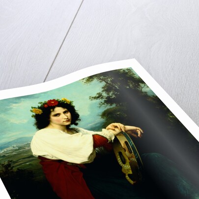 Italian Girl with a Basque Drum by William Adolphe Bouguereau