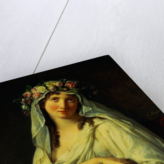 Vesta Coronated with Flowers by Jacques-Louis David