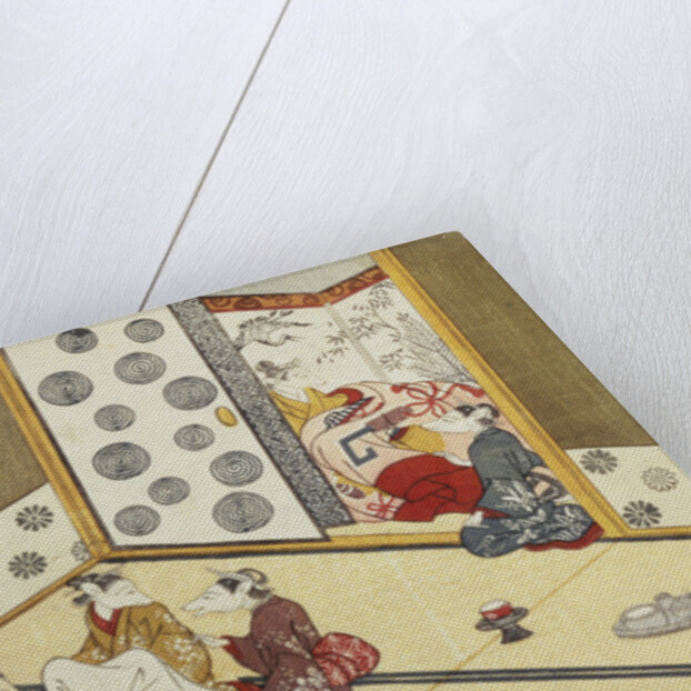 Print Depicting a Domestic Scene by Minko and His Circle