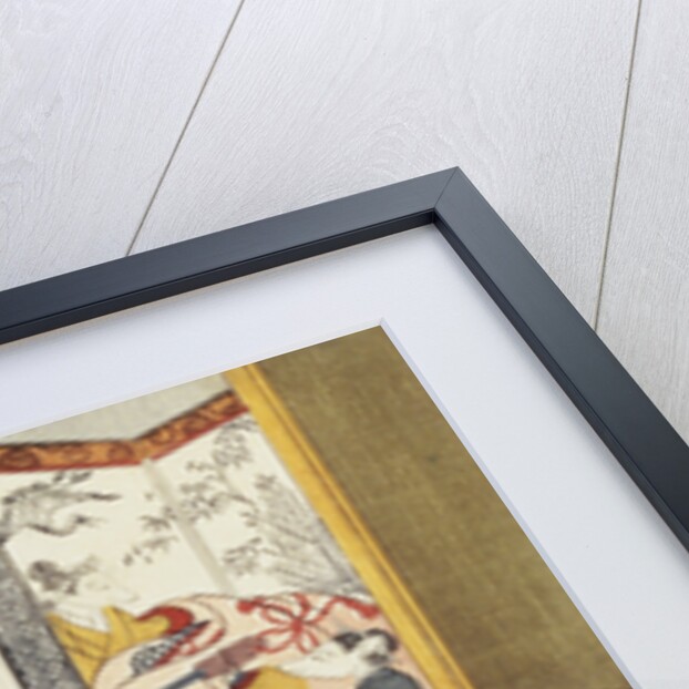 Print Depicting a Domestic Scene by Minko and His Circle