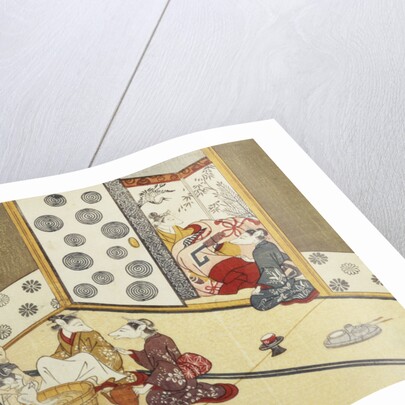 Print Depicting a Domestic Scene by Minko and His Circle