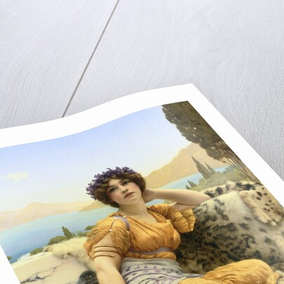 With Violets Wreathed and Robe of Saffron Hue by John William Godward