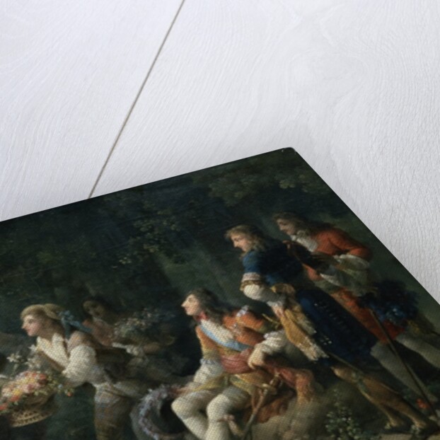 Louis XIV of France Declaring His Love for Louise de la Valliere by Jean Frederic Schall