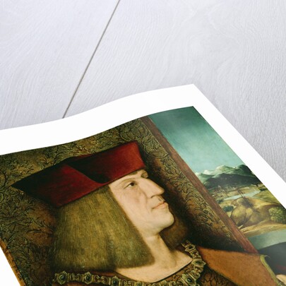 Portrait of Emperor Maximilian I, Half-Length, Wearing the Collar and Badge of the Golden Fleece by Bernhard Stringle