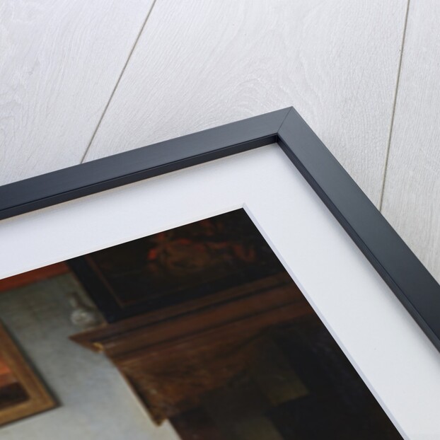 A Gentleman Reading a Letter to His Wife (?) in an Interior by Pieter de Hooch