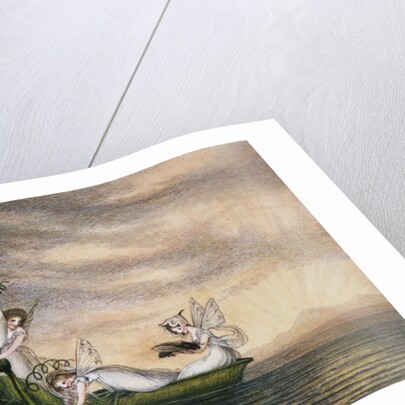 Fairies Floating Downstream in a Peapod by Amelia Jane Murray